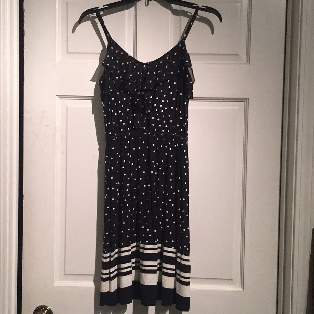 Cute black and white polka dot dress - Picture 1 of 4